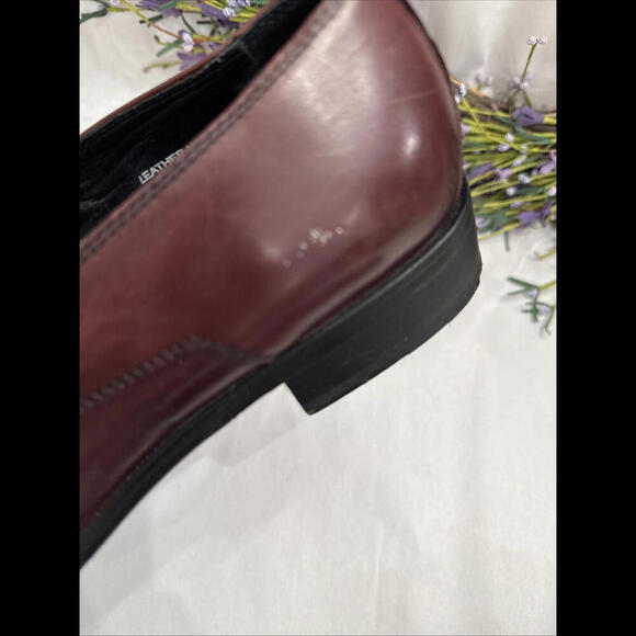 Men's Paul Fredrick Brown Woven Italian Leather Penny Loafers Size 8.5 C… - Picture 11 of 12